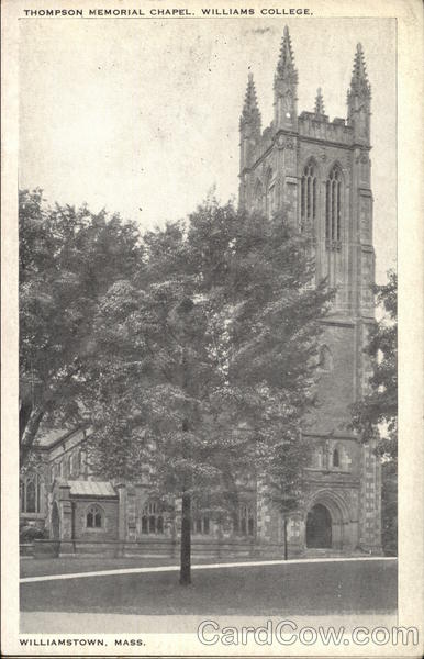 Thompson Memorial Chapel, Williams College Williamstown, MA Postcard