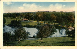 Green Hill Park, General View of the Park Worcester, MA Postcard Postcard Postcard