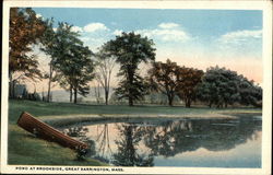 Pond at Brookside Great Barrington, MA Postcard Postcard Postcard