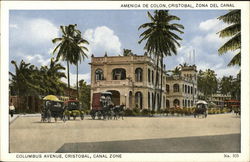 Columbus Avenue, Canal Zone Cristobal, Panama Postcard Postcard Postcard