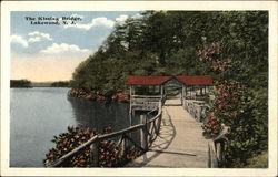 The Kissing Bridge Lakewood, NJ Postcard Postcard Postcard