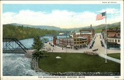 The Androscoggin River Rumford, ME Postcard Postcard Postcard