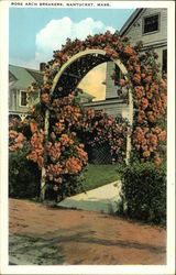 Rose Arch Breakers Nantucket, MA Postcard Postcard Postcard