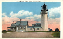 Highland Light North Truro, MA Postcard Postcard Postcard