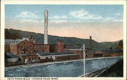 Keith Paper Mills, Turner Falls Montague, MA Postcard Postcard Postcard