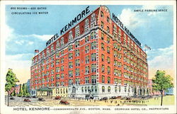 Hotel Kenmore - Commonwealth Avenue at Kenmore Square Boston, MA Postcard Postcard Postcard