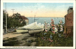 "Off Duty" Fishing Boats Provincetown, MA Postcard Postcard Postcard