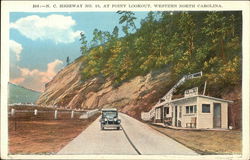 N.C. Highway No. 10 at Point Lookout, Western North Carolina Postcard Postcard Postcard