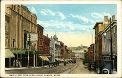 Main Street From Opera House Postcard