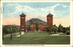 The Auditorium, Northfield Seminary Postcard