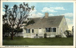 Oldest House in Oak Bluffs Postcard