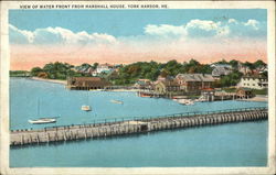 View of Water Front from Marshall House York Harbor, ME Postcard Postcard Postcard