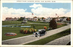 Ocean Park Looking South Oak Bluffs, MA Postcard Postcard Postcard