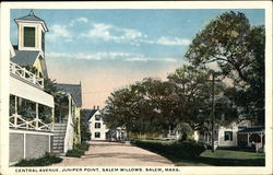 Central Avenue, Juniper Point, Salem Willows Postcard