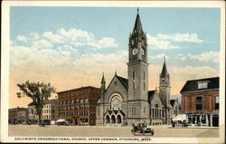 Calvinistic Congregational Church, Upper Common Postcard