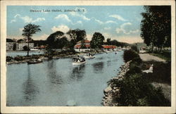 Owasco Lake Outlet Auburn, NY Postcard Postcard Postcard