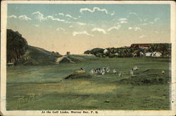 At the Golf Links Postcard