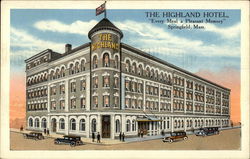 The Highland Hotel Springfield, MA Postcard Postcard Postcard