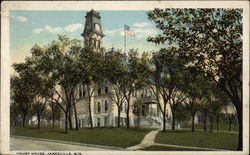 Court House Janesville, WI Postcard Postcard Postcard