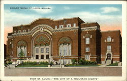 Moolah Temple St. Louis, MO Postcard Postcard Postcard