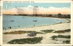 General View of Beachside nantucket, MA Postcard Postcard Postcard