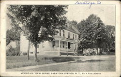 Mountain View House Saratoga Springs, NY Postcard Postcard Postcard