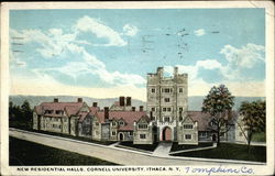 New Residential Halls, Cornell University Postcard