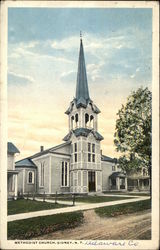 Methodist Church Sidney, NY Postcard Postcard Postcard