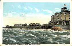 Brant Rock House from Waterfront Postcard