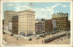 Market Square Harrisburg, PA Postcard Postcard Postcard