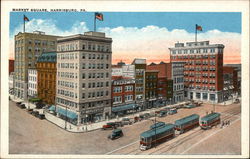 Market Square Harrisburg, PA Postcard Postcard Postcard