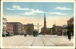 Market Square Harrisburg, PA Postcard Postcard Postcard