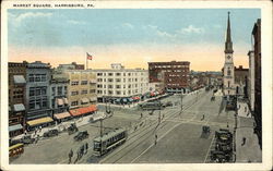 Market Square Harrisburg, PA Postcard Postcard Postcard