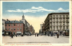 Market Street, Looking East from Second Street Postcard