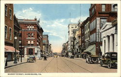 Market Street Harrisburg, PA Postcard Postcard Postcard