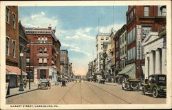 Market Street Harrisburg, PA Postcard Postcard Postcard