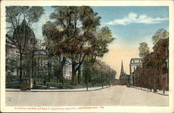 North Third Street Looking South Postcard