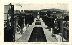 East State Street from Capitol Dome Harrisburg, PA Postcard Postcard Postcard