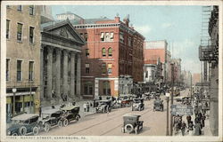 Market Street Harrisburg, PA Postcard Postcard Postcard