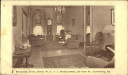 Reception Room, Penna. W.C.T.U. Headquarters, 220 Pine St. Harrisburg, PA Postcard Postcard Postcard