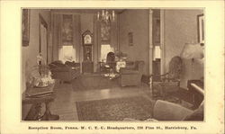 Reception Room, Penna. W.C.T.U. Headquarters, 220 Pine St. Harrisburg, PA Postcard Postcard Postcard