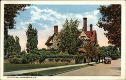 Civic Club Postcard