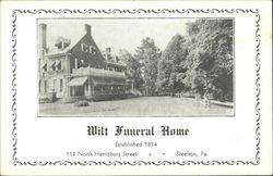 Wilt Funeral Home, Established 1874 Steelton, PA Postcard Postcard Postcard