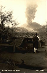 Looking Toward El Paricutin Michoacan, Mexico Postcard Postcard Postcard