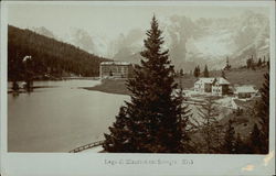 Lago di Misurina col Sorspis Postcard