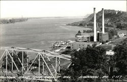 Down River From Cardiff Hill Hannibal, MO Postcard Postcard Postcard