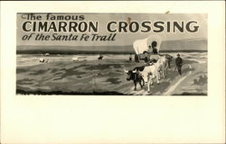 The Famous Cimarron Crossing of the Santa Fe Trail Postcard