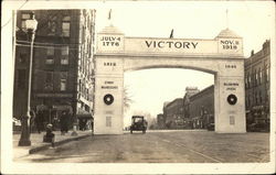 The "Victory" Arch on Main Street Nashua, NH Postcard Postcard Postcard