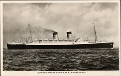 Cunard White Star RMS Mauretania Steamers Postcard Postcard Postcard