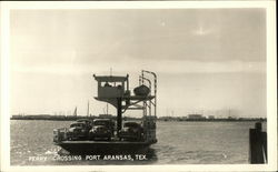 Ferry Crossing at Port Aransas, Texas Ferries Postcard Postcard Postcard